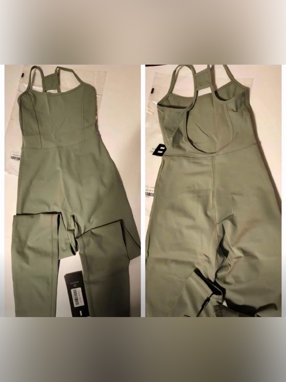 Bo+Tee Olive Green Women’s Strappy Jumpsuit